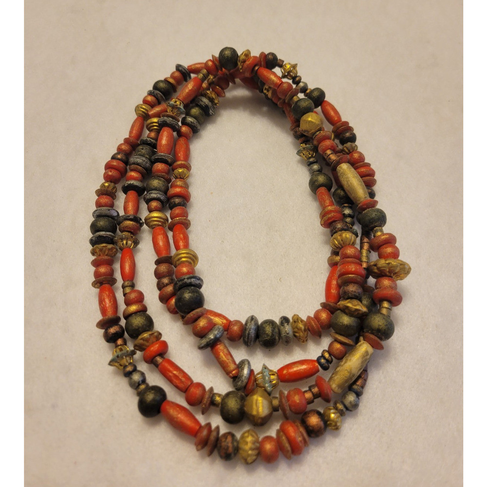 Tribal‎ Ethnic Artisan Bohemian Handmade Necklace Beaded Chic Festival Jewelry